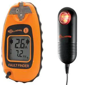 Gallagher Electric Fence Fault Finder Meter with Live Fence Indicator | Fence Voltage and Current Tester + LED Pulse Monitor | Find Shorts Fast and Confirm Fence Is Hot | For Wire Tape Polywire and Ne Gallagher Electric Fence Fault Finder Meter with Live Fence Indicator | Fence Voltage and Current Tester + LED Pulse Monitor | Find Shorts Fast and Confirm Fence Is Hot | For Wire Tape Polywire and Ne