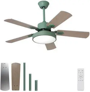 42 Inch Ceiling Fan with Light, 3 Color Dimmable LED Ceiling Fans with Remote 5 Blade 6 Speeds Reversible DC Motor Quiet Farmhouse Ceiling Fans for Bedroom Living Room Kitchen 42 Inch Ceiling Fan with Light, 3 Color Dimmable LED Ceiling Fans with Remote 5 Blade 6 Speeds Reversible DC Motor Quiet Farmhouse Ceiling Fans for Bedroom Living Room Kitchen