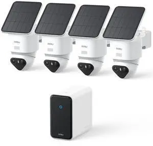 aosu T2 Ultra 4K Solar Security Cameras Wireless Outdoor, 4-Cam Kit, Smart Home Security System with TrueColor Night Vision, AI Recognition&Motion Tracking, 360°Pan&Tilt, Expandable 16TB Local Storage aosu T2 Ultra 4K Solar Security Cameras Wireless Outdoor, 4-Cam Kit, Smart Home Security System with TrueColor Night Vision, AI Recognition&Motion Tracking, 360°Pan&Tilt, Expandable 16TB Local Storage