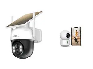 AOSU 2K Security Camera Indoor Outdoor Security Camera Wireless with Fixed Solar Panel AOSU 2K Security Camera Indoor Outdoor Security Camera Wireless with Fixed Solar Panel
