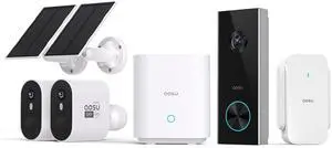 aosu 5MP SolarCam Max System 2-Cam-Kit + 2K Doorbell Camera aosu 5MP SolarCam Max System 2-Cam-Kit + 2K Doorbell Camera