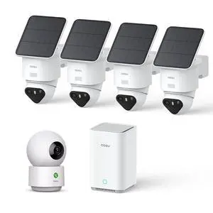 aosu 2K Indoor Security Camera + T2 Ultra 4K Solar Outdoor Wireless Security Camera System aosu 2K Indoor Security Camera + T2 Ultra 4K Solar Outdoor Wireless Security Camera System
