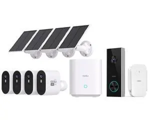 aosu 5MP SolarCam Max System 4-Cam-Kit + 2K Doorbell Camera aosu 5MP SolarCam Max System 4-Cam-Kit + 2K Doorbell Camera