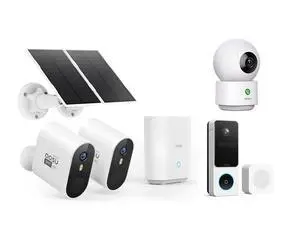 aosu 5MP SolarCam Max System 2-Cam-Kit + 2K Doorbell Camera + 2K Indoor Camera aosu 5MP SolarCam Max System 2-Cam-Kit + 2K Doorbell Camera + 2K Indoor Camera