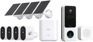 aosu 5MP SolarCam Max System 4-Cam-Kit + 2K Doorbell Camera aosu 5MP SolarCam Max System 4-Cam-Kit + 2K Doorbell Camera