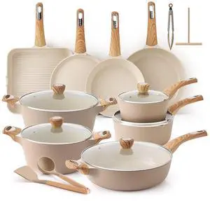 Ceramic Cookware Sets, Pots and Pans Set Non stick, Non toxic Healthy Induction Cookware, 26 Pcs Nonstick Kitchen Cooking Set, w/Frying Pans Set, Saucepans Set Ceramic Cookware Sets, Pots and Pans Set Non stick, Non toxic Healthy Induction Cookware, 26 Pcs Nonstick Kitchen Cooking Set, w/Frying Pans Set, Saucepans Set