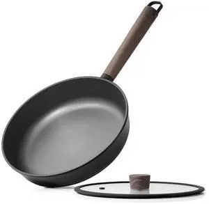 11" Non Stick Frying Pans Skillet with Lid, PFOA/PFOS Free | Non Toxic Healthy Chef's Pan for Eggs, Works as Small Wok for Cooking, Kitchen & Home Essentials, Induction Compatible, Black 11" Non Stick Frying Pans Skillet with Lid, PFOA/PFOS Free | Non Toxic Healthy Chef's Pan for Eggs, Works as Small Wok for Cooking, Kitchen & Home Essentials, Induction Compatible, Black