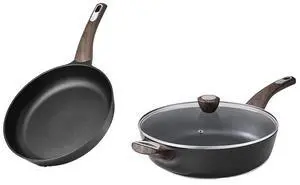 9.5Inch Frying Pan Nonstick Skillet Chefs with 12Inch Deep Fry Pan 5Quart Saute Pan, Free of Intentionally Added PFOA/PFOS, Induction Compatible 9.5Inch Frying Pan Nonstick Skillet Chefs with 12Inch Deep Fry Pan 5Quart Saute Pan, Free of Intentionally Added PFOA/PFOS, Induction Compatible