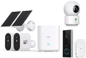 aosu 5MP SolarCam Max System 2-Cam-Kit + 3MP Doorbell Camera + 3MP Indoor Camera aosu 5MP SolarCam Max System 2-Cam-Kit + 3MP Doorbell Camera + 3MP Indoor Camera