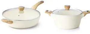12 Inch Ceramic Nonstick Large Deep Frying Pan Skillet with Lid,4.5 QT Ceramic Nonstick Stock Pot with Lid,Large Cooking Pot Stew Pot 12 Inch Ceramic Nonstick Large Deep Frying Pan Skillet with Lid,4.5 QT Ceramic Nonstick Stock Pot with Lid,Large Cooking Pot Stew Pot