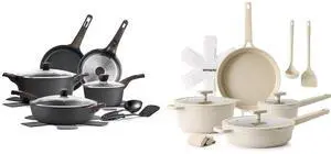 Ceramic Cookware Sets, Pots and Pans Set Non stick, 14-Piece Induction Cookware, 14 Pcs Nonstick Kitchen Cooking Set, w/Frying Pans Set, Saucepans Set Ceramic Cookware Sets, Pots and Pans Set Non stick, 14-Piece Induction Cookware, 14 Pcs Nonstick Kitchen Cooking Set, w/Frying Pans Set, Saucepans Set