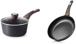 11Inch Nonstick Frying Pan Skillet, 1.5 Quart Nonstick Sauce Pan with Lid, Non stick Saucier Pan, Induction Comptable, PFOA Free 11Inch Nonstick Frying Pan Skillet, 1.5 Quart Nonstick Sauce Pan with Lid, Non stick Saucier Pan, Induction Comptable, PFOA Free
