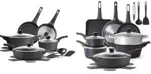 14 Pcs Non Stick Kitchen Cooking Set,20 Pcs Induction Cookware Sets, Non-toxic Healthy Non Stick Kitchen Cooking Set, PFOA PFOS Free 14 Pcs Non Stick Kitchen Cooking Set,20 Pcs Induction Cookware Sets, Non-toxic Healthy Non Stick Kitchen Cooking Set, PFOA PFOS Free