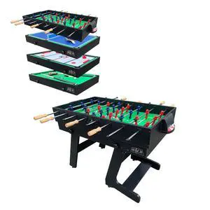 KICK Quatro 55" 4-in-1 Foldable Multi Game Table Foosball, Billiards/Pool, Push Hockey & Ping Pong KICK Quatro 55" 4-in-1 Foldable Multi Game Table Foosball, Billiards/Pool, Push Hockey & Ping Pong