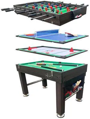 KICK Tetrad 55" 4-in-1 Multi Game Table Foosball, Billiards/Pool, Air Hockey & Ping Pong KICK Tetrad 55" 4-in-1 Multi Game Table Foosball, Billiards/Pool, Air Hockey & Ping Pong