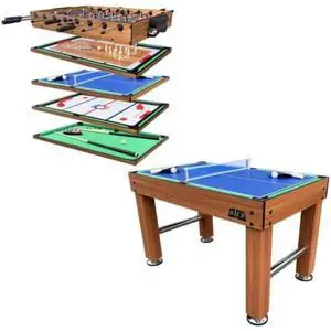 KICK Pentacle 55" 5-in-1 Multi Game Table Foosball, Billiards/Pool, Push Hockey, Shuffleboard & Bowling KICK Pentacle 55" 5-in-1 Multi Game Table Foosball, Billiards/Pool, Push Hockey, Shuffleboard & Bowling