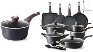 26 Pcs Pots and Pans Set Nonstick,Kitchen Cooking Set,1.5 Quart Nonstick Sauce Pan with Lid,Non stick Saucier Pan, Induction Comptable, PFOA Free 26 Pcs Pots and Pans Set Nonstick,Kitchen Cooking Set,1.5 Quart Nonstick Sauce Pan with Lid,Non stick Saucier Pan, Induction Comptable, PFOA Free