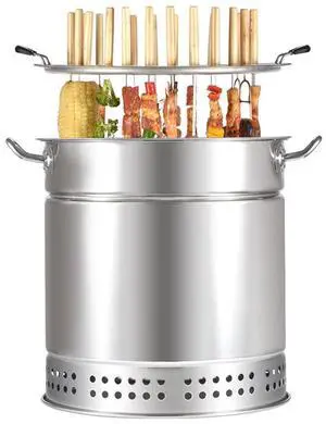 Vertical Charcoal BBQ Grill Portable Home Charcoal Smoker Round Hanging Smoker Grill for Backyard Patio Barbecue | Outdoor Smoking | Camping BBQ | Outside Cooking Vertical Charcoal BBQ Grill Portable Home Charcoal Smoker Round Hanging Smoker Grill for Backyard Patio Barbecue | Outdoor Smoking | Camping BBQ | Outside Cooking