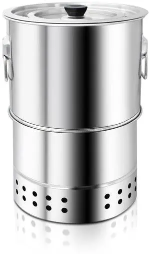 Stainless Smokeless Charcoal Grills Surround Charcoal Barrel Grill 360° Smokeless Outdoor Barbecue Grill for Travel for Travel, Outdoor Cooking and BBQ, Camping Grill Picnic Patio Backyard Stainless Smokeless Charcoal Grills Surround Charcoal Barrel Grill 360° Smokeless Outdoor Barbecue Grill for Travel for Travel, Outdoor Cooking and BBQ, Camping Grill Picnic Patio Backyard