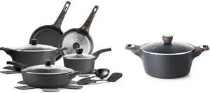 14 Pcs Non Stick Kitchen Cooking Set with Frying Pans Set & Saucepan, Nonstick Stock Pot with Lid, 4.5QT Soup Pot Casserole Pot 14 Pcs Non Stick Kitchen Cooking Set with Frying Pans Set & Saucepan, Nonstick Stock Pot with Lid, 4.5QT Soup Pot Casserole Pot