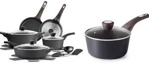 14 Pcs Pots and Pans Set Non stick,1.5 Quart Nonstick Sauce Pan with Lid,Non toxic Kitchen Sauce Pot, Induction Comptable, PFOA Free 14 Pcs Pots and Pans Set Non stick,1.5 Quart Nonstick Sauce Pan with Lid,Non toxic Kitchen Sauce Pot, Induction Comptable, PFOA Free