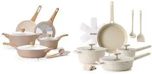 Ceramic Cookware Sets, Pots and Pans Set Non stick, 14-Piece Induction Cookware, 14 Pcs Nonstick Kitchen Cooking Set, w/Frying Pans Set, Saucepans Set Ceramic Cookware Sets, Pots and Pans Set Non stick, 14-Piece Induction Cookware, 14 Pcs Nonstick Kitchen Cooking Set, w/Frying Pans Set, Saucepans Set