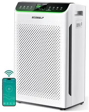 Air Purifier for Home Large Room Up to 3850Ft² with Washable Filter, HEPA Air Cleaner with AQI Display, Trend Graph, Smart App Control, Auto/Eco/Pet/Sleep Modes for Smoke, Pollen, HAP610WF Air Purifier for Home Large Room Up to 3850Ft² with Washable Filter, HEPA Air Cleaner with AQI Display, Trend Graph, Smart App Control, Auto/Eco/Pet/Sleep Modes for Smoke, Pollen, HAP610WF
