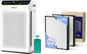 Air Purifiers for Home Large Room, Cover Up to 3850 Ft² with True HEPA Filter HAP610WF & Air Purifier Replacement Filter, 2 Pack, White Air Purifiers for Home Large Room, Cover Up to 3850 Ft² with True HEPA Filter HAP610WF & Air Purifier Replacement Filter, 2 Pack, White