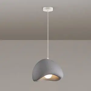 Nordic Japanese Style Indoor Pendant Light Wabi-Sabi polystyrene Modern Pendant lamp Bird Nest Shape Adjustable Ceiling Hanging Light for Living Room Bedroom Kitchen Nordic Japanese Style Indoor Pendant Light Wabi-Sabi polystyrene Modern Pendant lamp Bird Nest Shape Adjustable Ceiling Hanging Light for Living Room Bedroom Kitchen