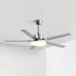 Stainless Steel Low Profile Ceiling Fan with Light 42 Inch Ceiling Fans with Lights and Remote Indoor Dimmable Smart Ceiling Fan Flush Mount Mute Ceiling Fan with Lights Stainless Steel Low Profile Ceiling Fan with Light 42 Inch Ceiling Fans with Lights and Remote Indoor Dimmable Smart Ceiling Fan Flush Mount Mute Ceiling Fan with Lights