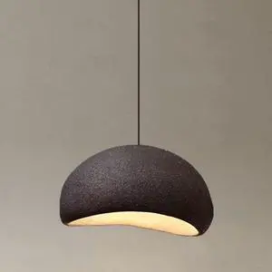 Wabi-Sabi Style polystyrene Pendant Light Modern Adjustable Hanging Light Bird Nest Shaped Farmhouse Pendant Light Fixture for Kitchen Island Bedroom Dining Lighting Wabi-Sabi Style polystyrene Pendant Light Modern Adjustable Hanging Light Bird Nest Shaped Farmhouse Pendant Light Fixture for Kitchen Island Bedroom Dining Lighting