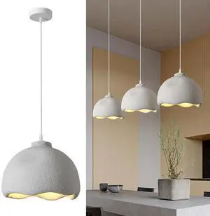 Modern Wabi-Sabi Pendant Light Fixture Industrial Bird Nest Shape Hanging Light 13.7inch Adjustable Ceiling Pendant lamp with E26 Base for Living Room Bedroom Kitchen Modern Wabi-Sabi Pendant Light Fixture Industrial Bird Nest Shape Hanging Light 13.7inch Adjustable Ceiling Pendant lamp with E26 Base for Living Room Bedroom Kitchen