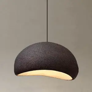 Wabi-Sabi Style polystyrene Pendant Light Modern Adjustable Hanging Light Bird Nest Shaped Farmhouse Pendant Light Fixture for Kitchen Island Bedroom Dining Lighting Wabi-Sabi Style polystyrene Pendant Light Modern Adjustable Hanging Light Bird Nest Shaped Farmhouse Pendant Light Fixture for Kitchen Island Bedroom Dining Lighting