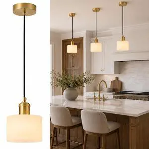 Natural Marble Pendant Lights for Kitchen Island, Gold Brass Modern Pendant Light, Adjustable E26 Hanging Light Fixture, 3-Color Dimmable Chandelier for Bedroom Dining Room Living Room Hallway Natural Marble Pendant Lights for Kitchen Island, Gold Brass Modern Pendant Light, Adjustable E26 Hanging Light Fixture, 3-Color Dimmable Chandelier for Bedroom Dining Room Living Room Hallway