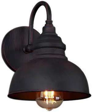 Outdoor Gooseneck Wall Sconce, Rustic Farmhouse Exterior Barn Light Antique Copper Finish Wall Mount Light Vintage Wall Lighting Fixture E26 Waterproof Wall Lantern for Garage Patio Outdoor Gooseneck Wall Sconce, Rustic Farmhouse Exterior Barn Light Antique Copper Finish Wall Mount Light Vintage Wall Lighting Fixture E26 Waterproof Wall Lantern for Garage Patio