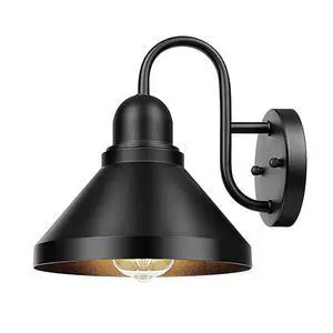 Vintage Outdoor Wall Sconce 8 Inch Gooseneck Barn Light Anti-Rust Waterproof Wall Mount Porch Lights Farmhouse Exterior Wall Light for Garage Patio Doorway(Black) Vintage Outdoor Wall Sconce 8 Inch Gooseneck Barn Light Anti-Rust Waterproof Wall Mount Porch Lights Farmhouse Exterior Wall Light for Garage Patio Doorway(Black)