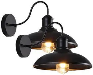 Outdoor IP54 Waterproof Wall Sconce Black Iron Gooseneck Exterior Wall Lights Wall Mount Farmhouse Vintage Porch Lights Barn Lighting Fixture for Garage Patio Doorway Outdoor IP54 Waterproof Wall Sconce Black Iron Gooseneck Exterior Wall Lights Wall Mount Farmhouse Vintage Porch Lights Barn Lighting Fixture for Garage Patio Doorway