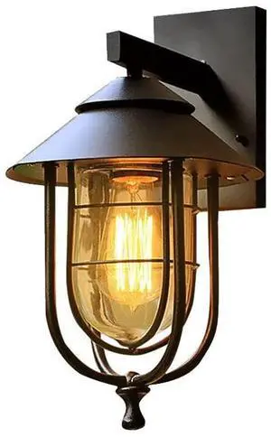14 Inch Vintage Outdoor Wall Lights Iron Black Outdoor Wall Lamp Waterproof Wall Mount Porch Wall Light Industry Retro Farmhouse Wall Sconce for Garage Patio Doorway 14 Inch Vintage Outdoor Wall Lights Iron Black Outdoor Wall Lamp Waterproof Wall Mount Porch Wall Light Industry Retro Farmhouse Wall Sconce for Garage Patio Doorway