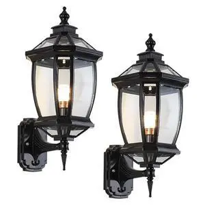 Vintage Outdoor Wall Lights Aluminum Octagonal Exterior Lighting Fixtures Wall Mount 17" Waterproof Porch Lights with Clear Glass Shade E26 Socket for House Patio Front Door Vintage Outdoor Wall Lights Aluminum Octagonal Exterior Lighting Fixtures Wall Mount 17" Waterproof Porch Lights with Clear Glass Shade E26 Socket for House Patio Front Door