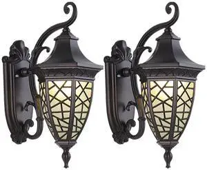 IP55 Waterproof Outdoor Wall Lanterns, Aluminum 15.7 inch Porch Wall Light, Outside Wall Sconces with Frosted Glass for House Front Door Garage, Retro Vintage Style IP55 Waterproof Outdoor Wall Lanterns, Aluminum 15.7 inch Porch Wall Light, Outside Wall Sconces with Frosted Glass for House Front Door Garage, Retro Vintage Style