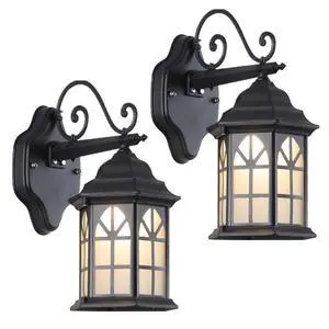Outdoor Wall Light Fixtures Exterior Waterproof Porch Lights Aluminum Retro Outdoor Wall Sconce with Soft Light Glass E26 Socket for House Doorway Garage Outdoor Wall Light Fixtures Exterior Waterproof Porch Lights Aluminum Retro Outdoor Wall Sconce with Soft Light Glass E26 Socket for House Doorway Garage