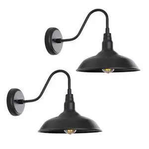 20 Inch Large Porch Outdoor Wall Sconce Waterproof Wall Mount Vintage Wall Lights Black Gooseneck Exterior Barn Light Farmhouse Retro Nostalgia Garage Patio Lighting Luminaire 20 Inch Large Porch Outdoor Wall Sconce Waterproof Wall Mount Vintage Wall Lights Black Gooseneck Exterior Barn Light Farmhouse Retro Nostalgia Garage Patio Lighting Luminaire