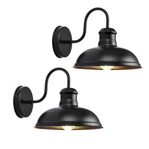 Outdoor Wall Sconce Wall Mount Exterior Gooseneck Barn Light 10 Inch Black Waterproof Wall Light Fixtures Vintage Farmhouse Light Fixture for Porch Garage Patio Doorway Outdoor Wall Sconce Wall Mount Exterior Gooseneck Barn Light 10 Inch Black Waterproof Wall Light Fixtures Vintage Farmhouse Light Fixture for Porch Garage Patio Doorway