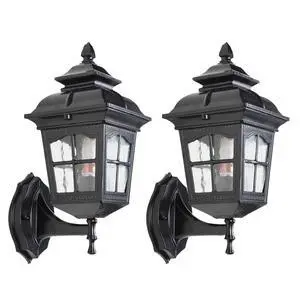 Outdoor Antique Wall Light Aluminum Waterproof Exterior Porch Wall Lanterns with Water Ripple Glass 12.5" Black Vintage Outdoor Sconce for House Front Porch Patio Outdoor Antique Wall Light Aluminum Waterproof Exterior Porch Wall Lanterns with Water Ripple Glass 12.5" Black Vintage Outdoor Sconce for House Front Porch Patio