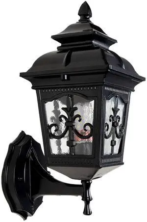 European Style Waterproof Outdoor Wall Sconce 12.5 inch Retro Exterior Porch Lights Matte Black Outdoor Light Fixtures Wall Mount with Ripple Glass for Entryway Garage Patio European Style Waterproof Outdoor Wall Sconce 12.5 inch Retro Exterior Porch Lights Matte Black Outdoor Light Fixtures Wall Mount with Ripple Glass for Entryway Garage Patio