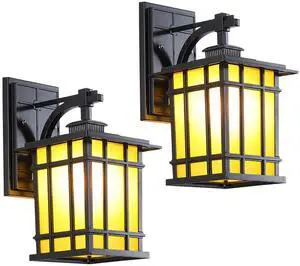 12" Outdoor Wall Lantern Waterproof Anti-Rust Aluminum Porch Lights with Soft Light Glass Shade Vintage E26 Exterior Wall Light for Porch House Garage 12" Outdoor Wall Lantern Waterproof Anti-Rust Aluminum Porch Lights with Soft Light Glass Shade Vintage E26 Exterior Wall Light for Porch House Garage