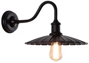 11.8 Inch Outdoor Wall Lights Iron Black Gooseneck Barn Light Anti-Rust Waterproof Porch Wall Light Vintage Farmhouse Wall Sconce Exterior Wall Lamp for Garage Patio Doorway 11.8 Inch Outdoor Wall Lights Iron Black Gooseneck Barn Light Anti-Rust Waterproof Porch Wall Light Vintage Farmhouse Wall Sconce Exterior Wall Lamp for Garage Patio Doorway