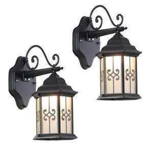 Outdoor Wall Light Fixtures Aluminum Vintage Exterior Wall Sconces IP65 Waterproof Anti-Rust Porch Lights with Soft Light Glass E26 Base for Patio Backyard Garage Doorway Front Door Outdoor Wall Light Fixtures Aluminum Vintage Exterior Wall Sconces IP65 Waterproof Anti-Rust Porch Lights with Soft Light Glass E26 Base for Patio Backyard Garage Doorway Front Door