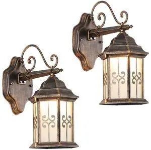Outdoor Wall Light Fixtures Aluminum Vintage Exterior Wall Sconces IP65 Waterproof Anti-Rust Porch Lights with Soft Light Glass E26 Base for Patio Backyard Garage Doorway Front Door Outdoor Wall Light Fixtures Aluminum Vintage Exterior Wall Sconces IP65 Waterproof Anti-Rust Porch Lights with Soft Light Glass E26 Base for Patio Backyard Garage Doorway Front Door