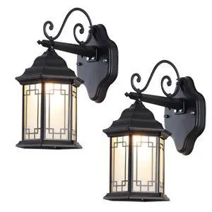 13 inch Vintage Outdoor Wall Lights Aluminum Exterior Porch Wall Sconce with Soft Light Glass lampshade E26 Waterproof Outdoor Lantern for Garage Front Porch Entryway Patio 13 inch Vintage Outdoor Wall Lights Aluminum Exterior Porch Wall Sconce with Soft Light Glass lampshade E26 Waterproof Outdoor Lantern for Garage Front Porch Entryway Patio